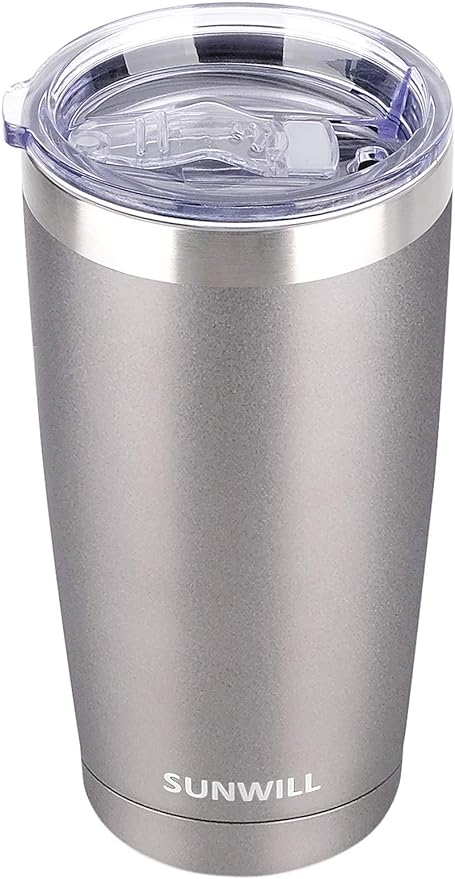 Midwest 3 Wheel Coailition 20oz Tumbler with Lid Stainless Steel Insulated Double Wall Travel Tumbler.